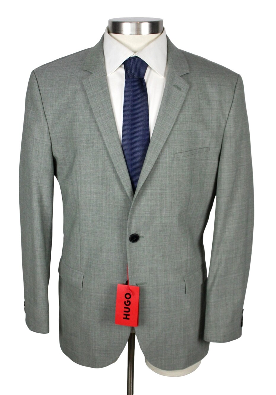 Hugo Sport Coat 44 R Mens Pale Green Extra Slim Fit Arti232X Wool Blend Blazer